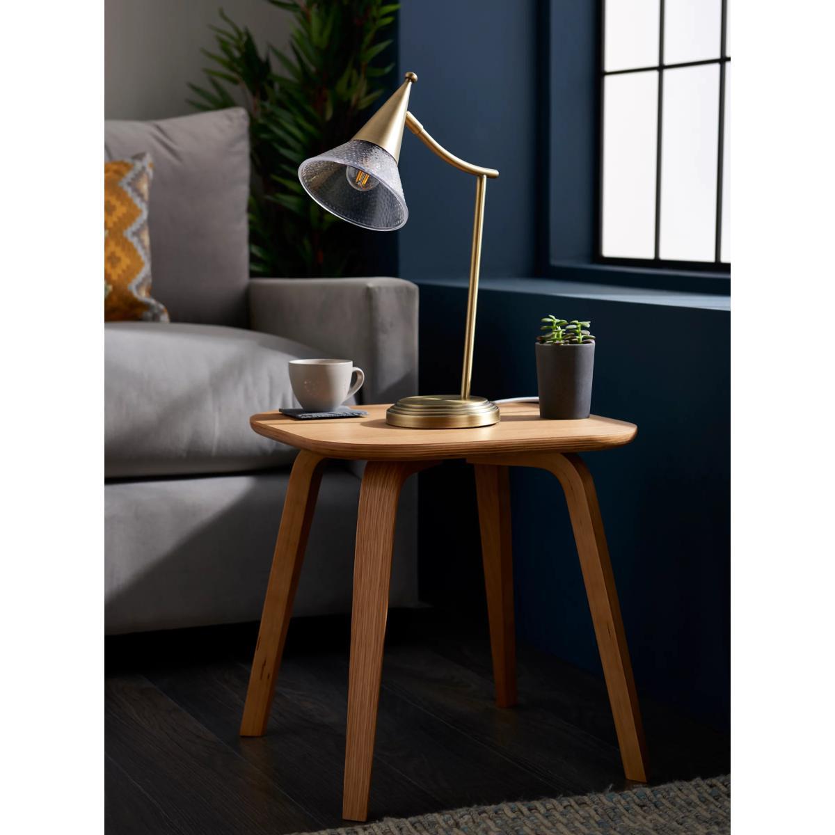 John Lewis & Partners Trumpet Touch Desk Lamp, Antique Brass – image 8