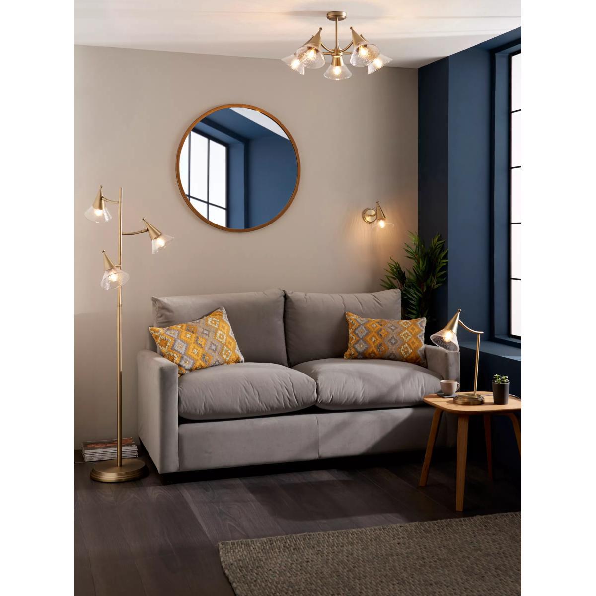 John Lewis & Partners Trumpet Touch Desk Lamp, Antique Brass – image 9