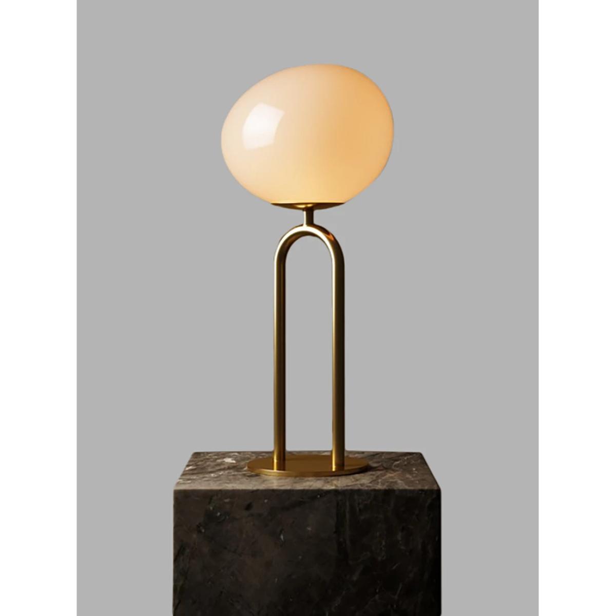 Nordlux Shapes Table Lamp, Brass/White – image 2