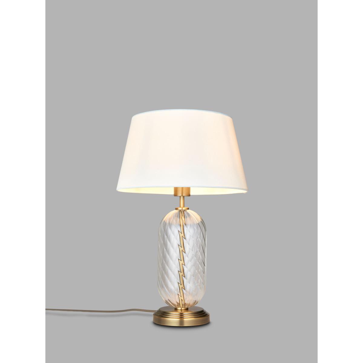 John Lewis Haverstock Glass Table Lamp, Brass – image 6