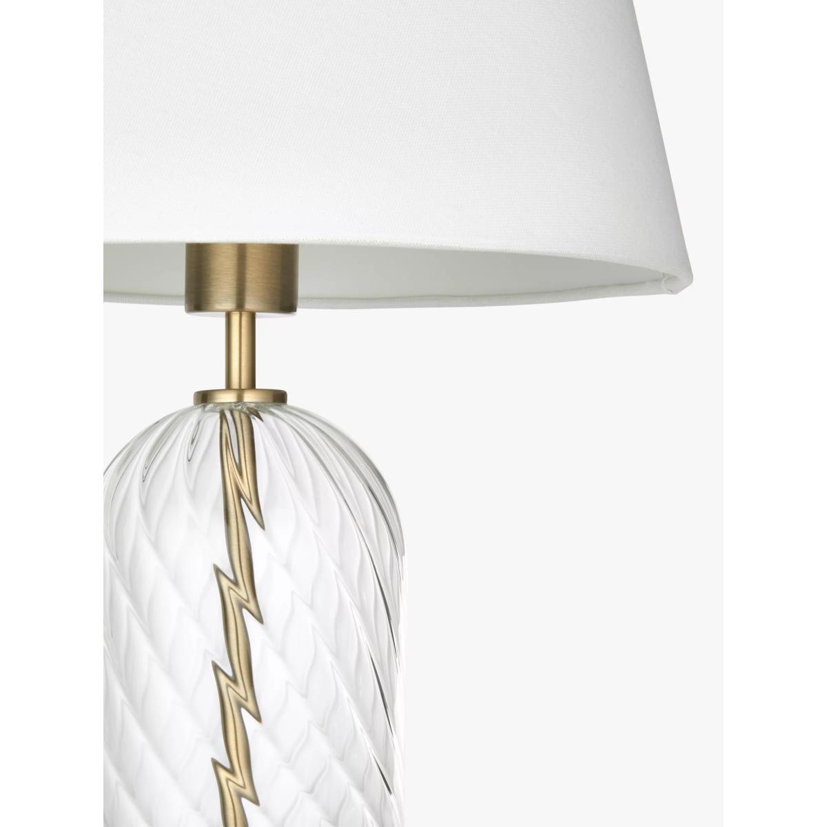 John Lewis Haverstock Glass Table Lamp, Brass – image 7