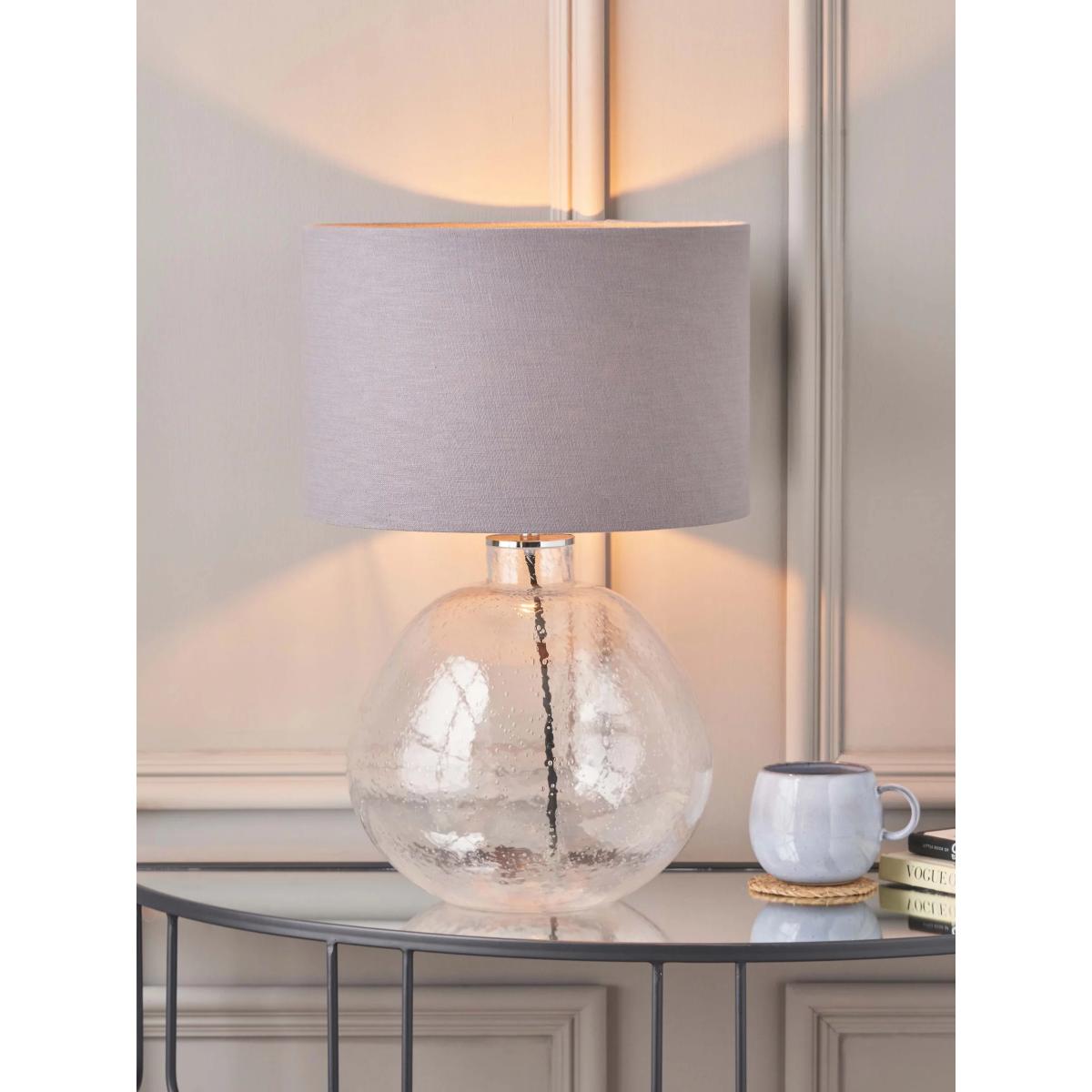 Pacific Lifestyle Beja Glass Table Lamp, Clear – image 3