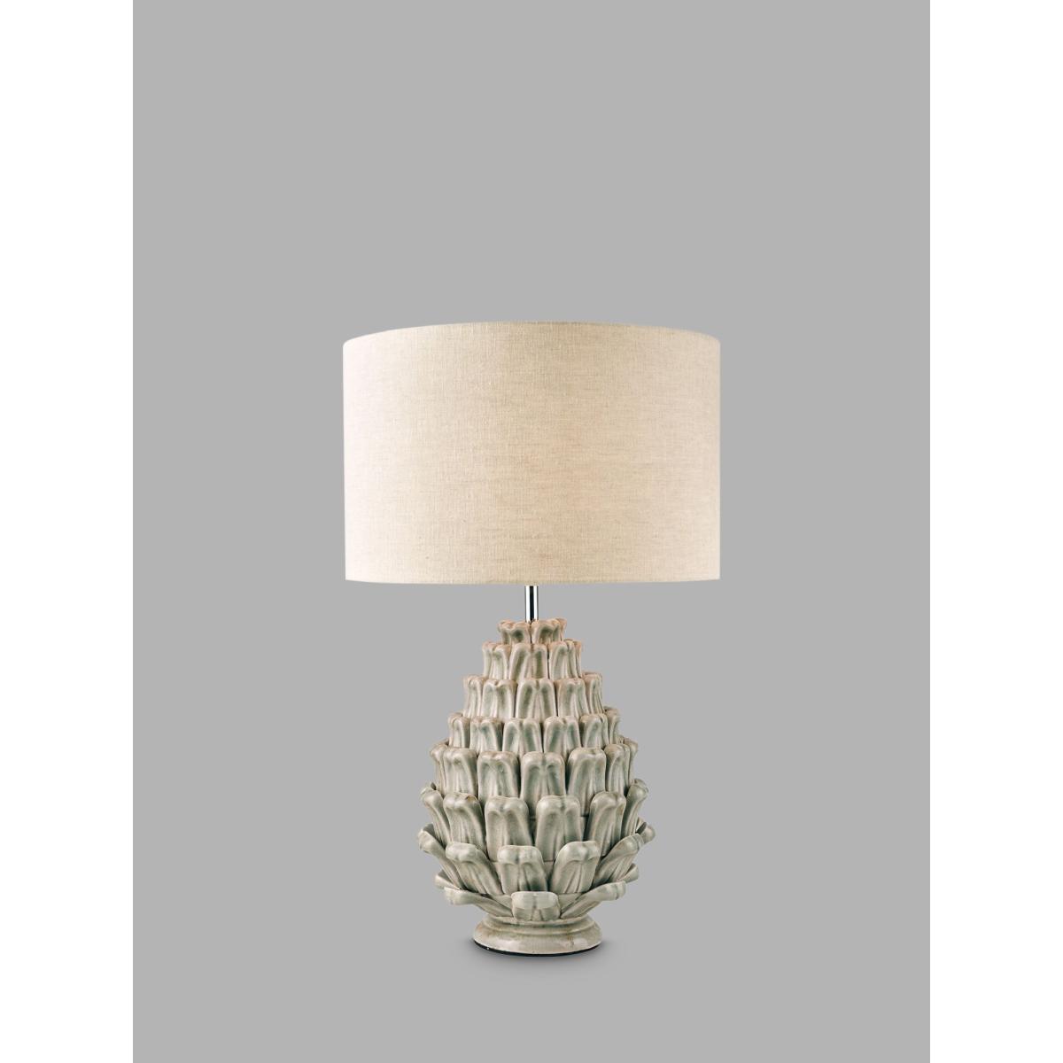 Laura Ashley Olwen Ceramic Table Lamp, Green/Grey – image 6