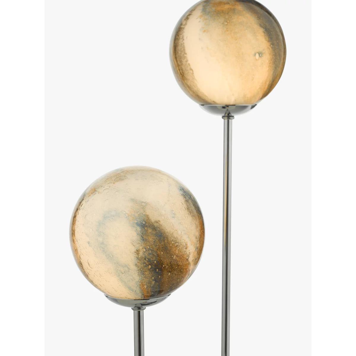 Där Mikara Glass Table Lamp, Polished Chrome – image 3