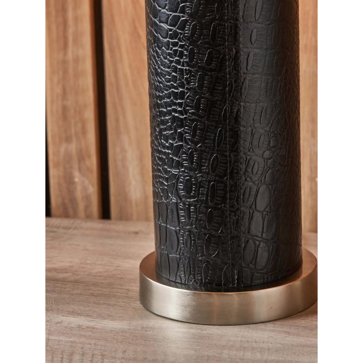 Pacific Lifestyle Laurence Cylinder Table Lamp, Black – image 4