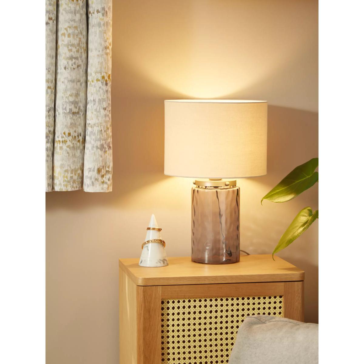 John Lewis & Partners Ripple Glass Table Lamp, Green – image 2