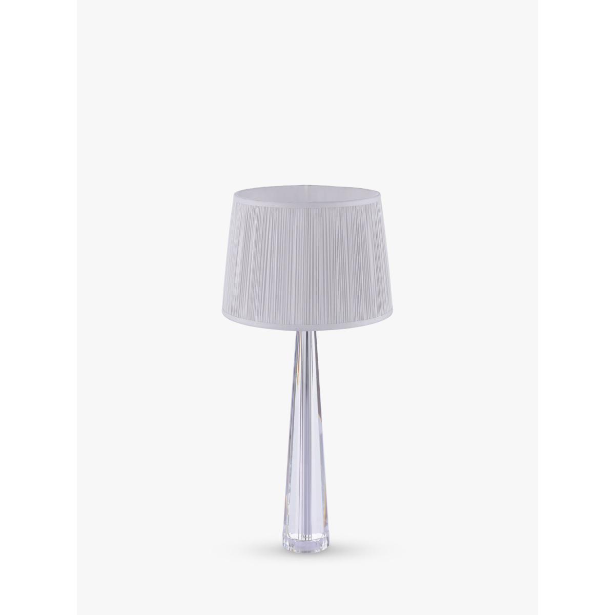 Laura Ashley Blake Tall Crystal Glass Table Lamp, Clear – image 3