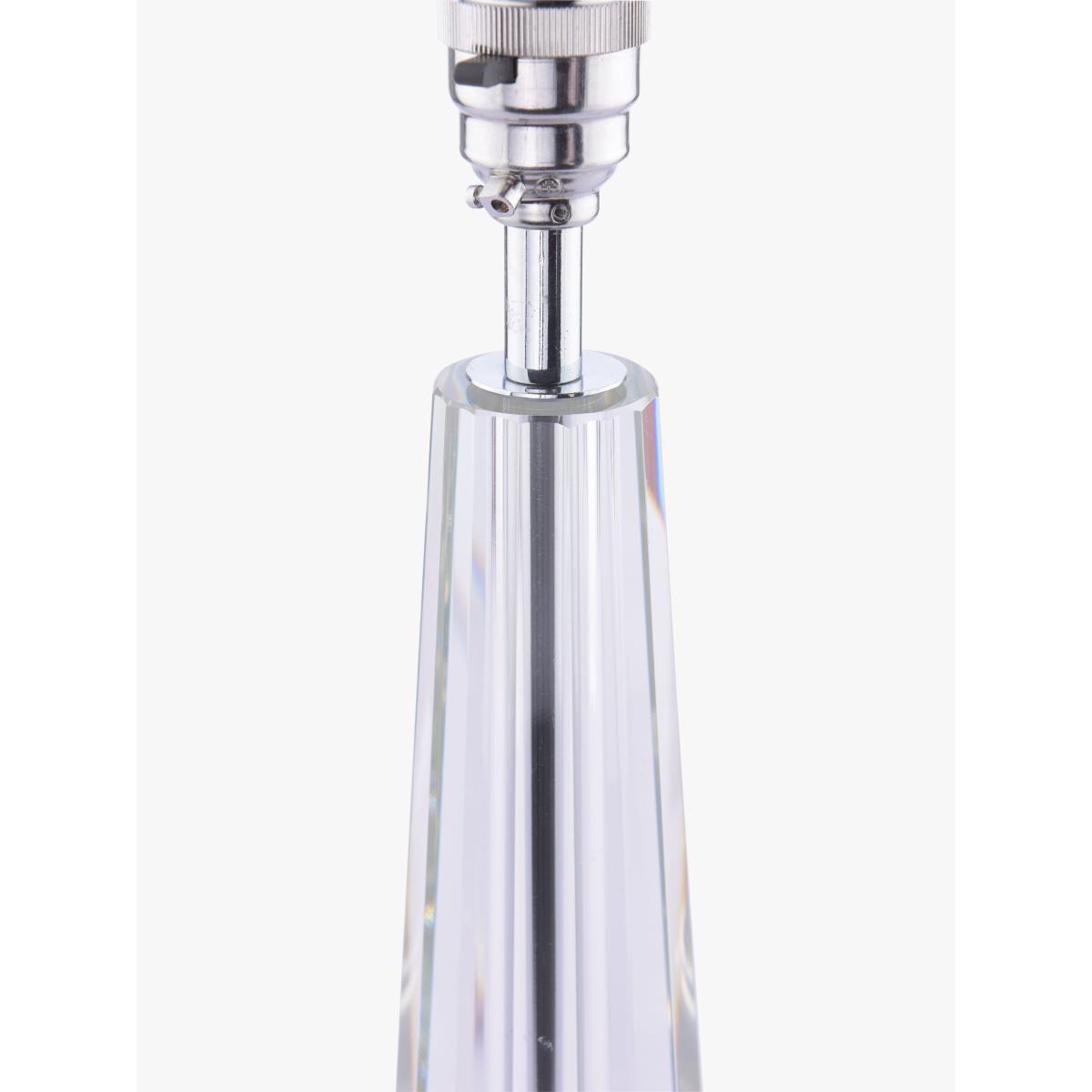 Laura Ashley Blake Tall Crystal Glass Table Lamp, Clear – image 4