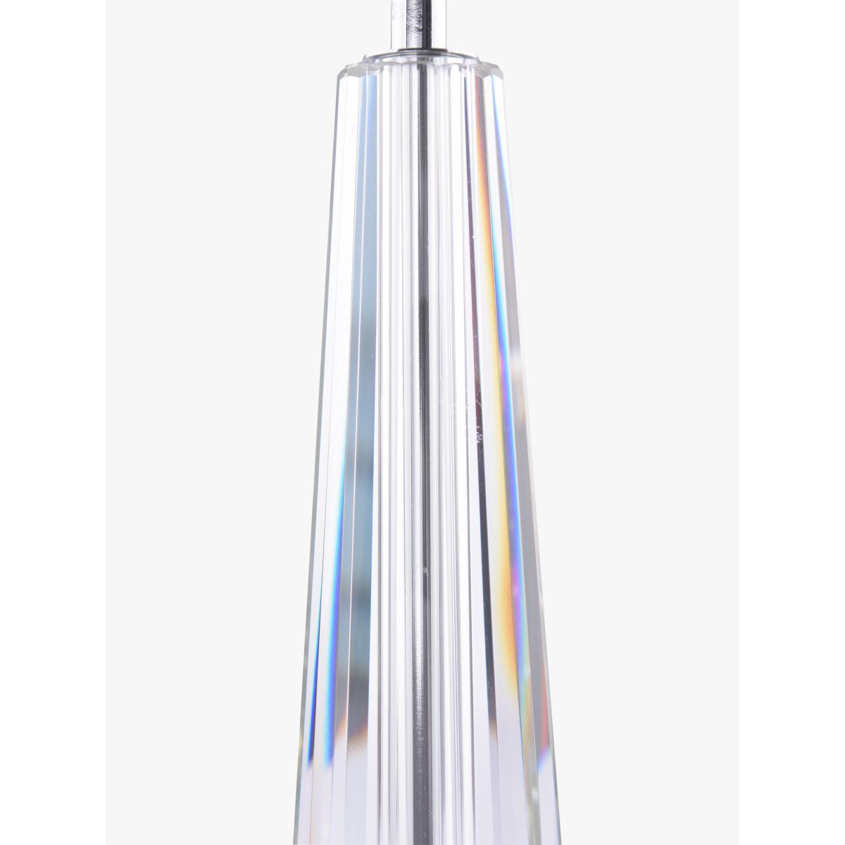 Laura Ashley Blake Tall Crystal Glass Table Lamp, Clear – image 5