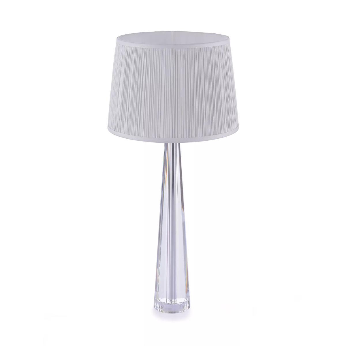 Laura Ashley Blake Tall Crystal Glass Table Lamp, Clear – image 7