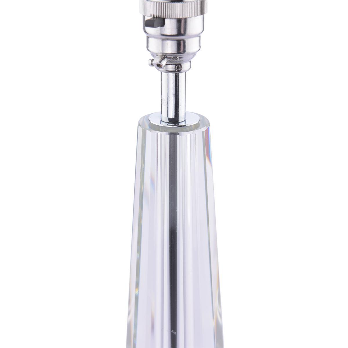 Laura Ashley Blake Tall Crystal Glass Table Lamp, Clear – image 8