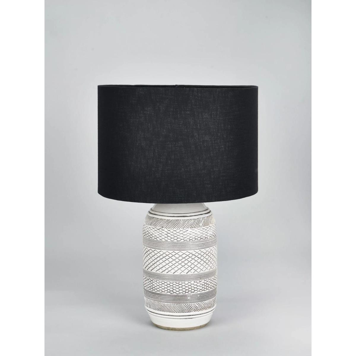 Pacific Lifestyle Kira Stoneware Table Lamp, Grey – image 2