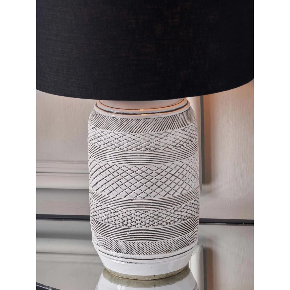 Pacific Lifestyle Kira Stoneware Table Lamp, Grey – image 6