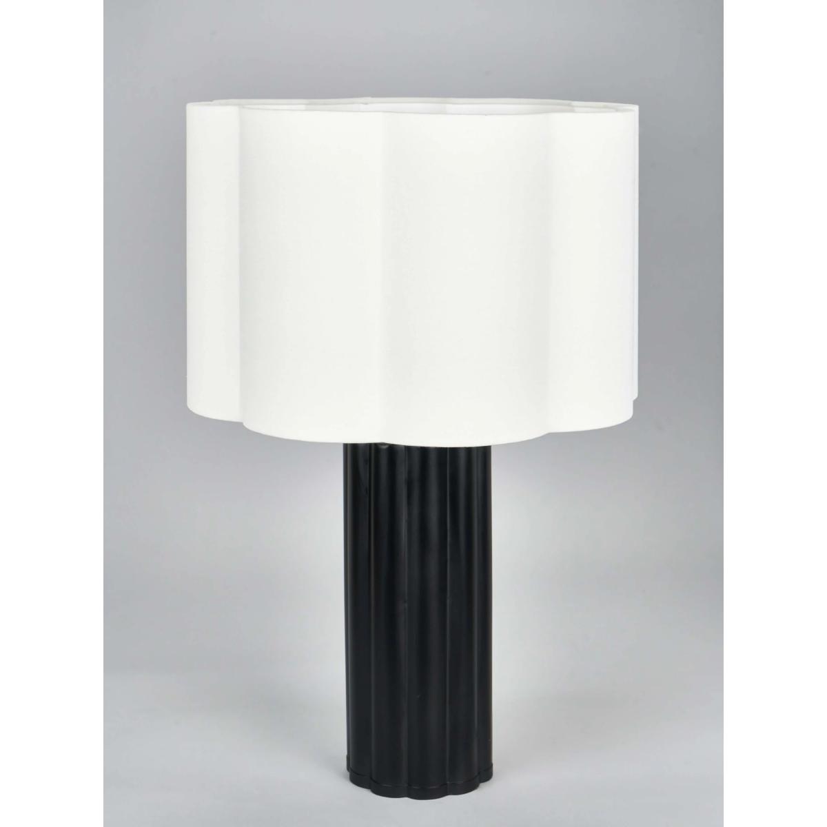 Pacific Lifestyle Petula Scallop Table Lamp, Black – image 2