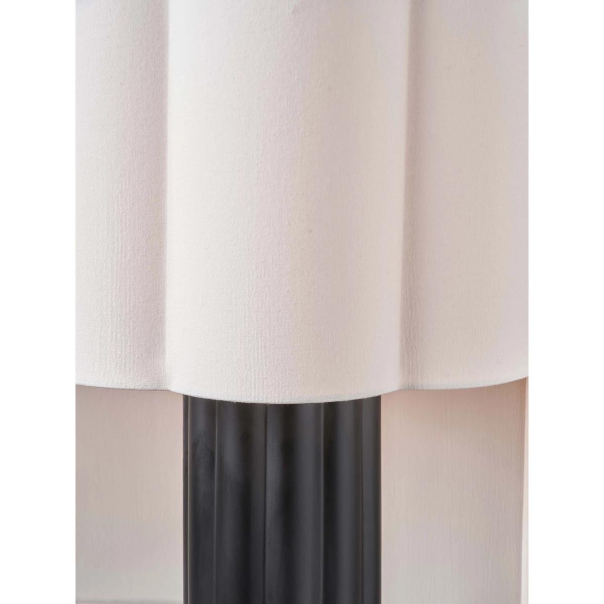 Pacific Lifestyle Petula Scallop Table Lamp, Black – image 4