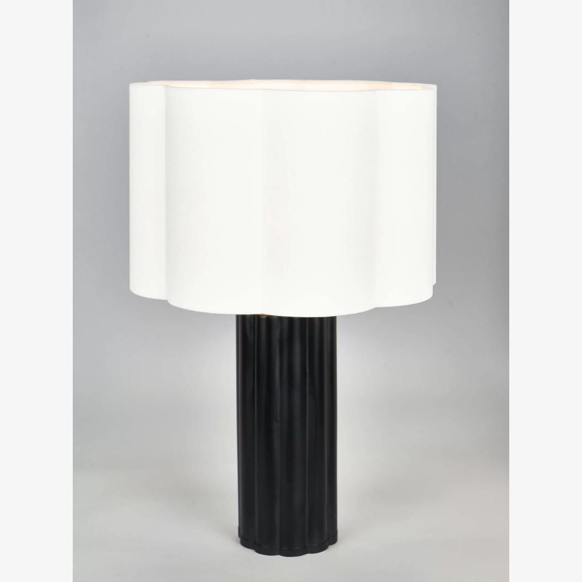Pacific Lifestyle Petula Scallop Table Lamp, Black – image 1