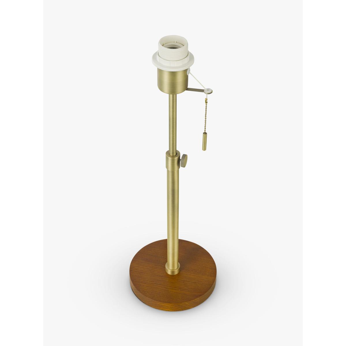John Lewis Wooden Telescopic Table Lamp Base, Walnut – image 2