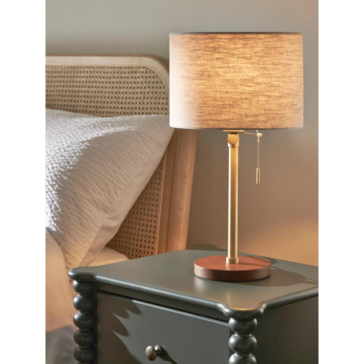 John Lewis Wooden Telescopic Table Lamp Base, Walnut – image 5