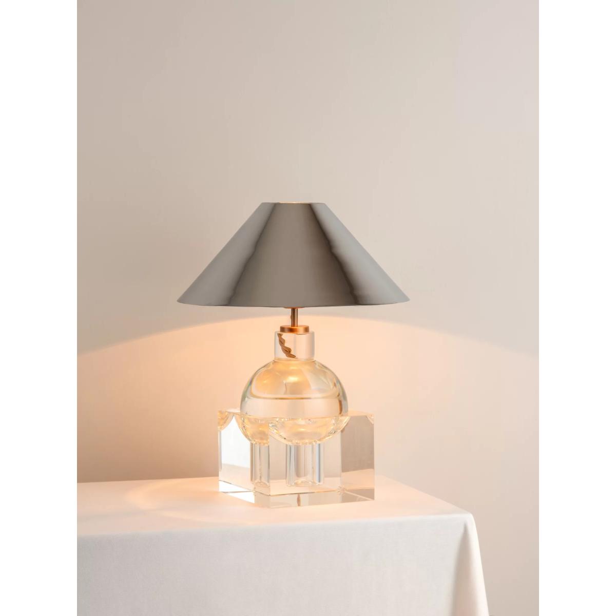 Lights & Lamps x Elle Decoration Edition 1.4 & Edition 1.11 Table Lamp, Clear/Chrome – image 2