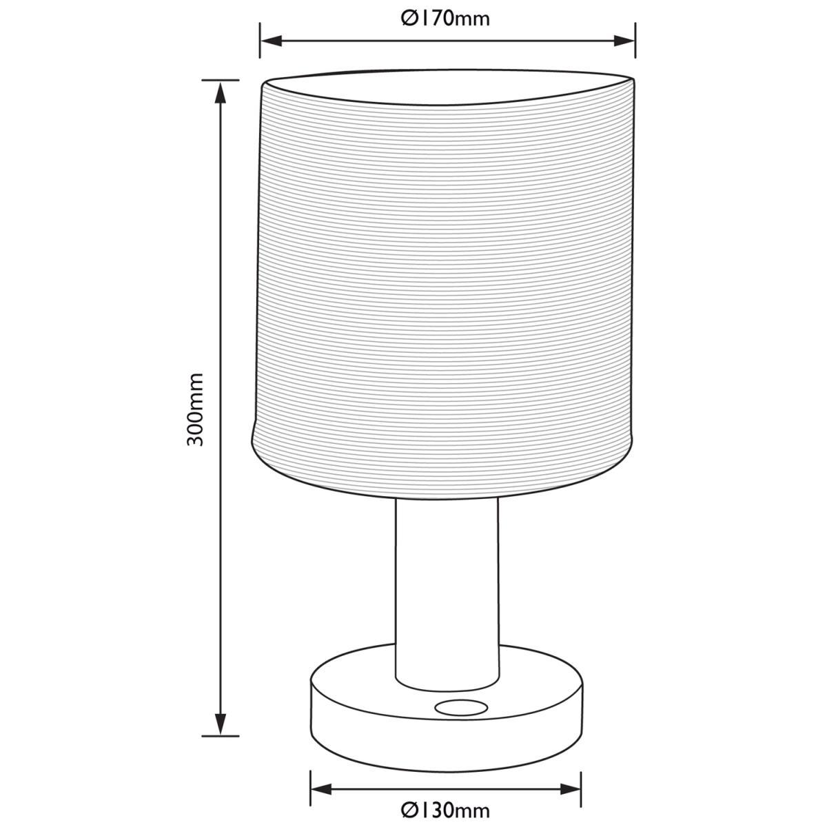 ANYDAY John Lewis & Partners Slater Wood Touch Table Lamp – image 7
