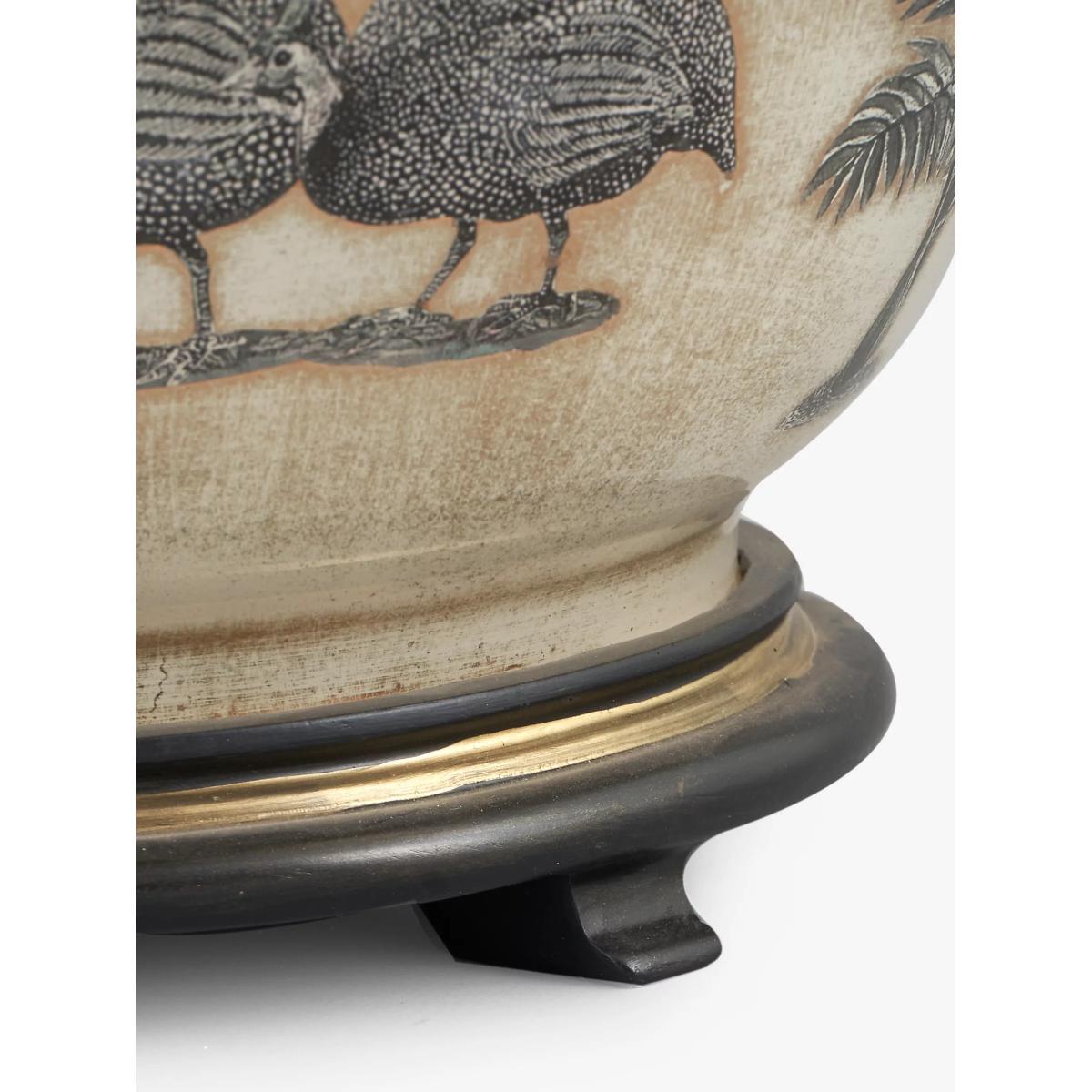 Jenny Worrall Guinea Fowl Glass Lamp Base, Large, Natural, H41.5cm – image 2