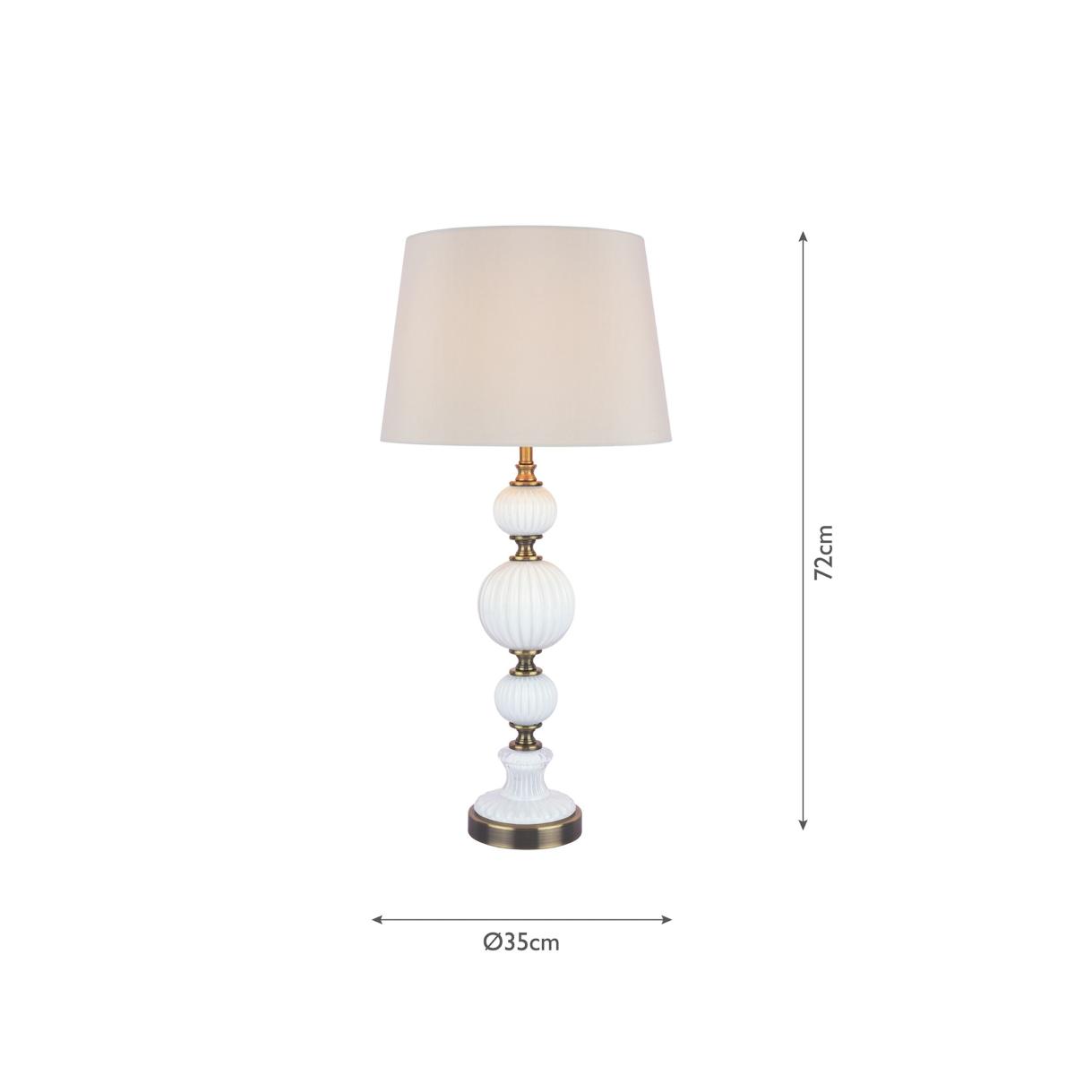 Laura Ashley Croxden Table Lamp, Antique Brass – image 7