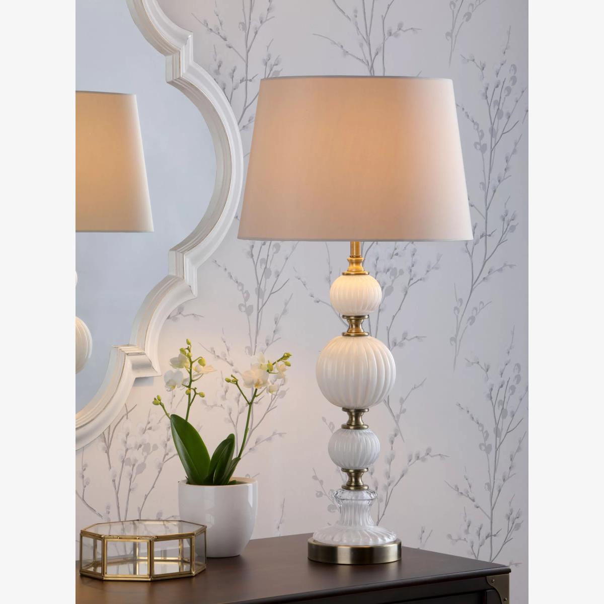 Laura Ashley Croxden Table Lamp, Antique Brass – image 1