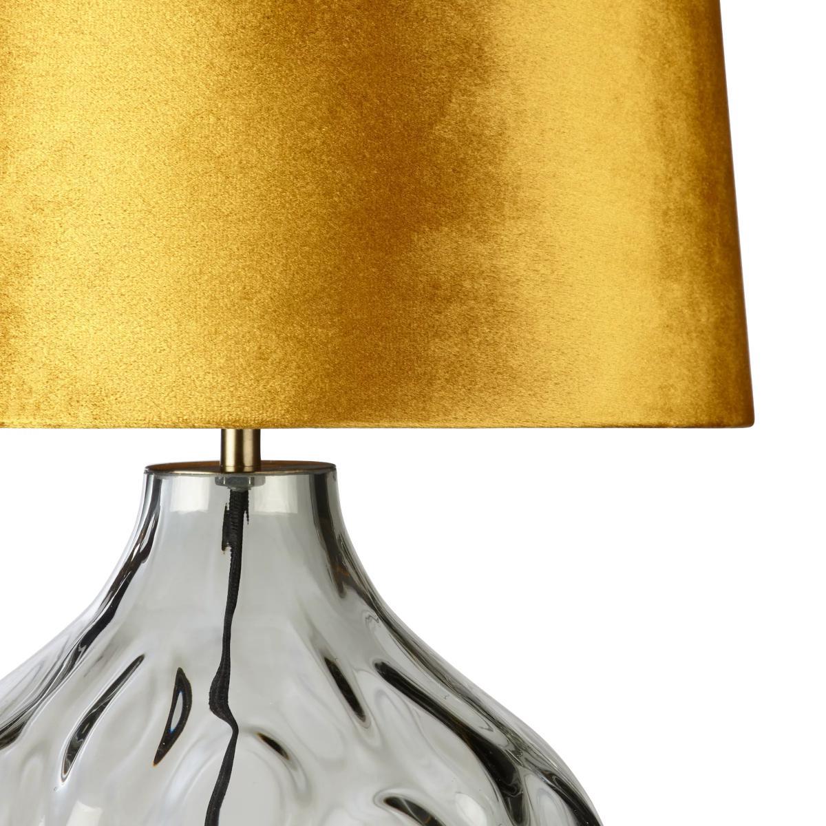 John Lewis & Partners Vivienne Smoked Glass Table Lamp, Grey – image 5