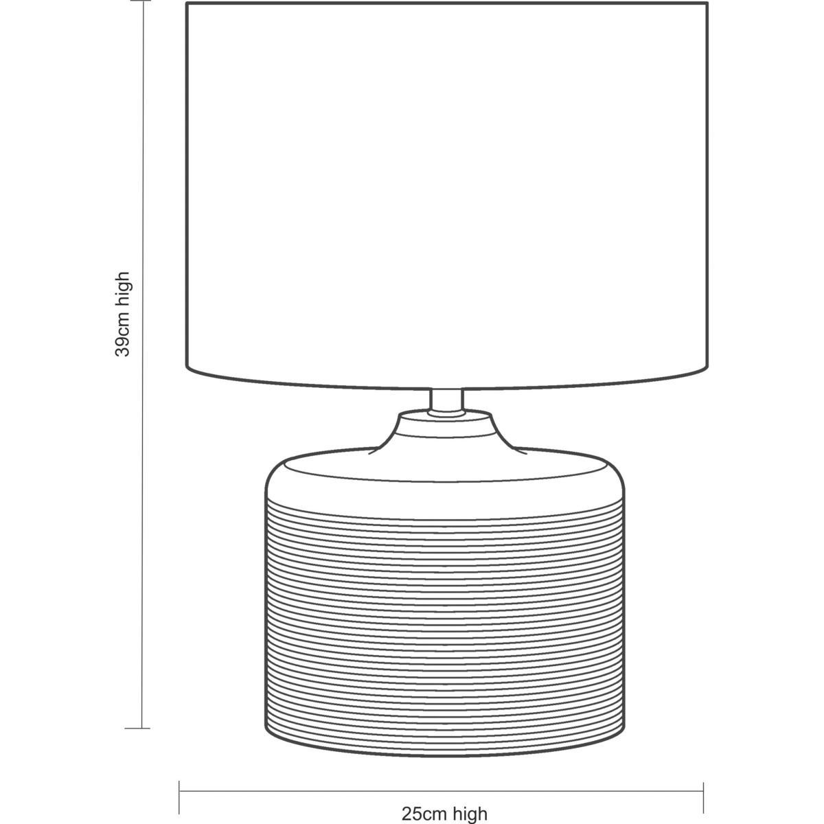 John Lewis & Partners Ira Ribbed Wooden Table Lamp, Brown – image 8