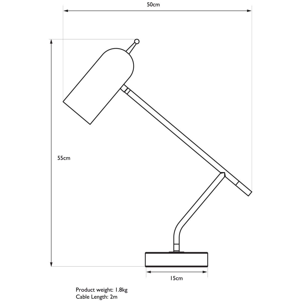 John Lewis & Partners No.045 LED Desk Lamp, Black – image 9