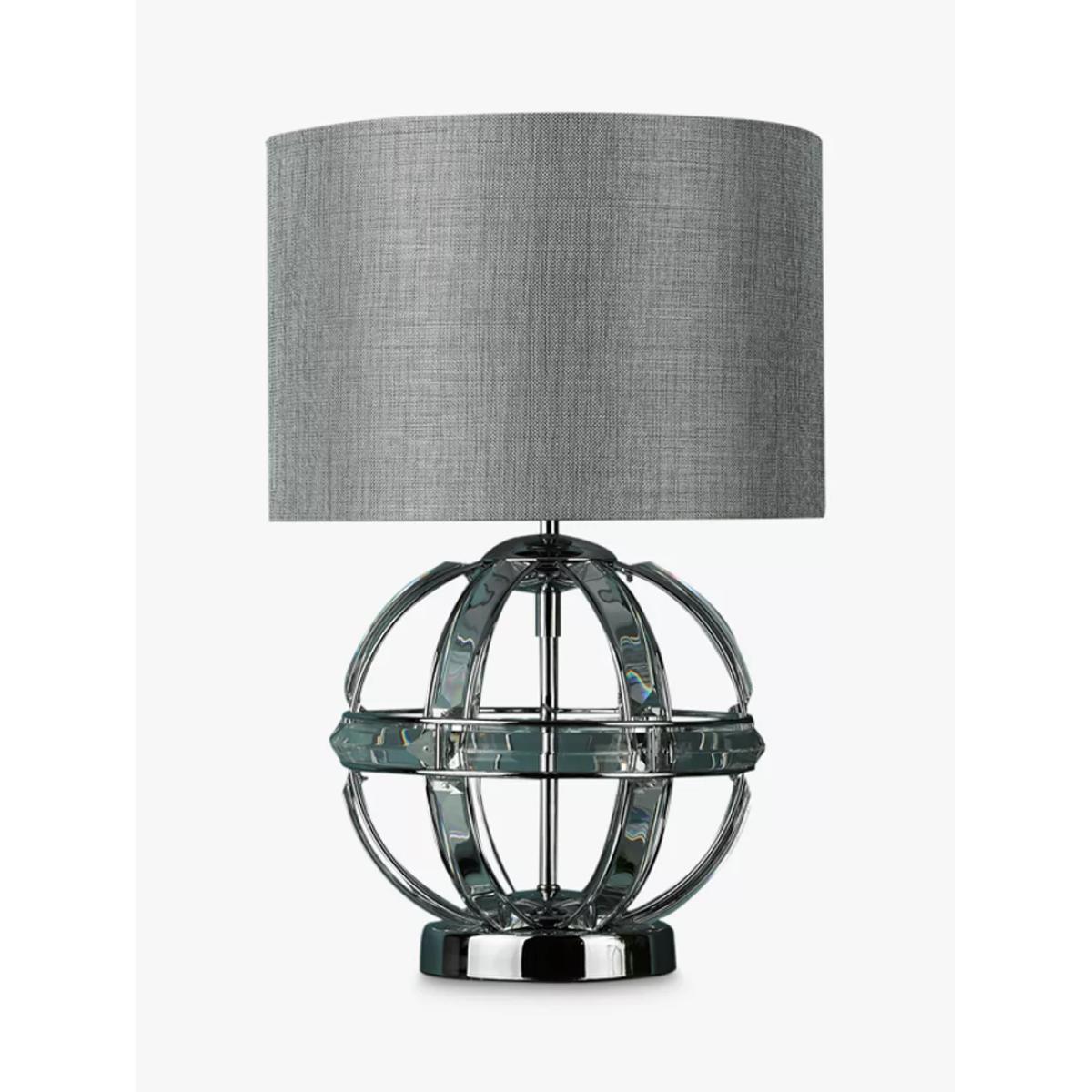 Laura Ashley Aidan Crystal Table Lamp, Polished Chrome – image 3