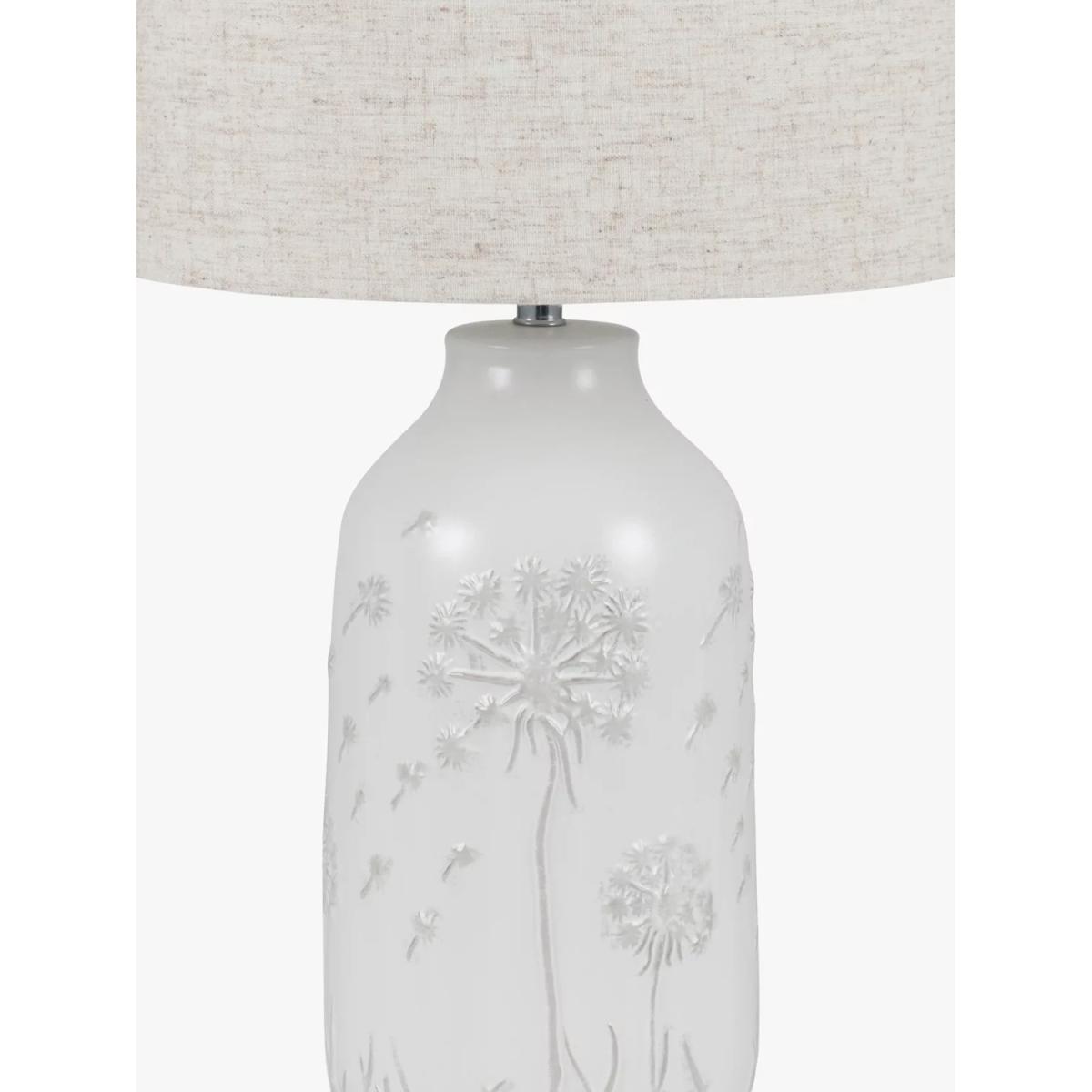 Pacific Lifestyle Flora Ceramic Table Lamp, White – image 2