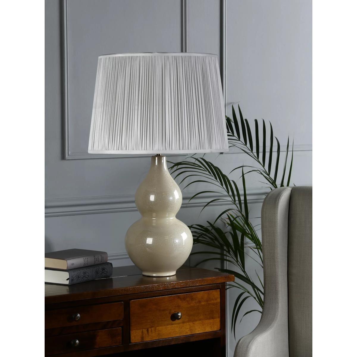 Laura Ashley Delphine Lustre Bobble Table Lamp, Pearl – image 2