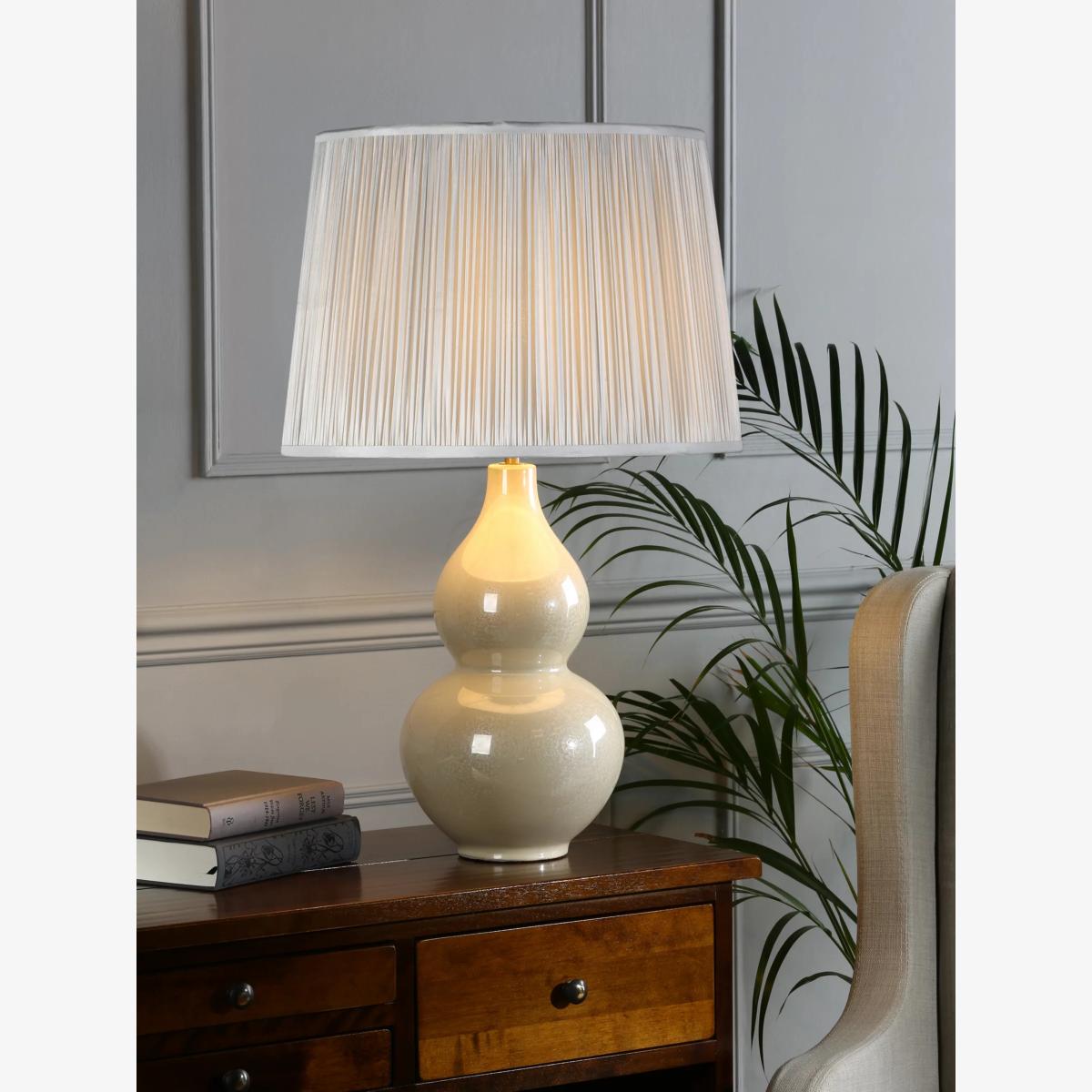 Laura Ashley Delphine Lustre Bobble Table Lamp, Pearl – image 1