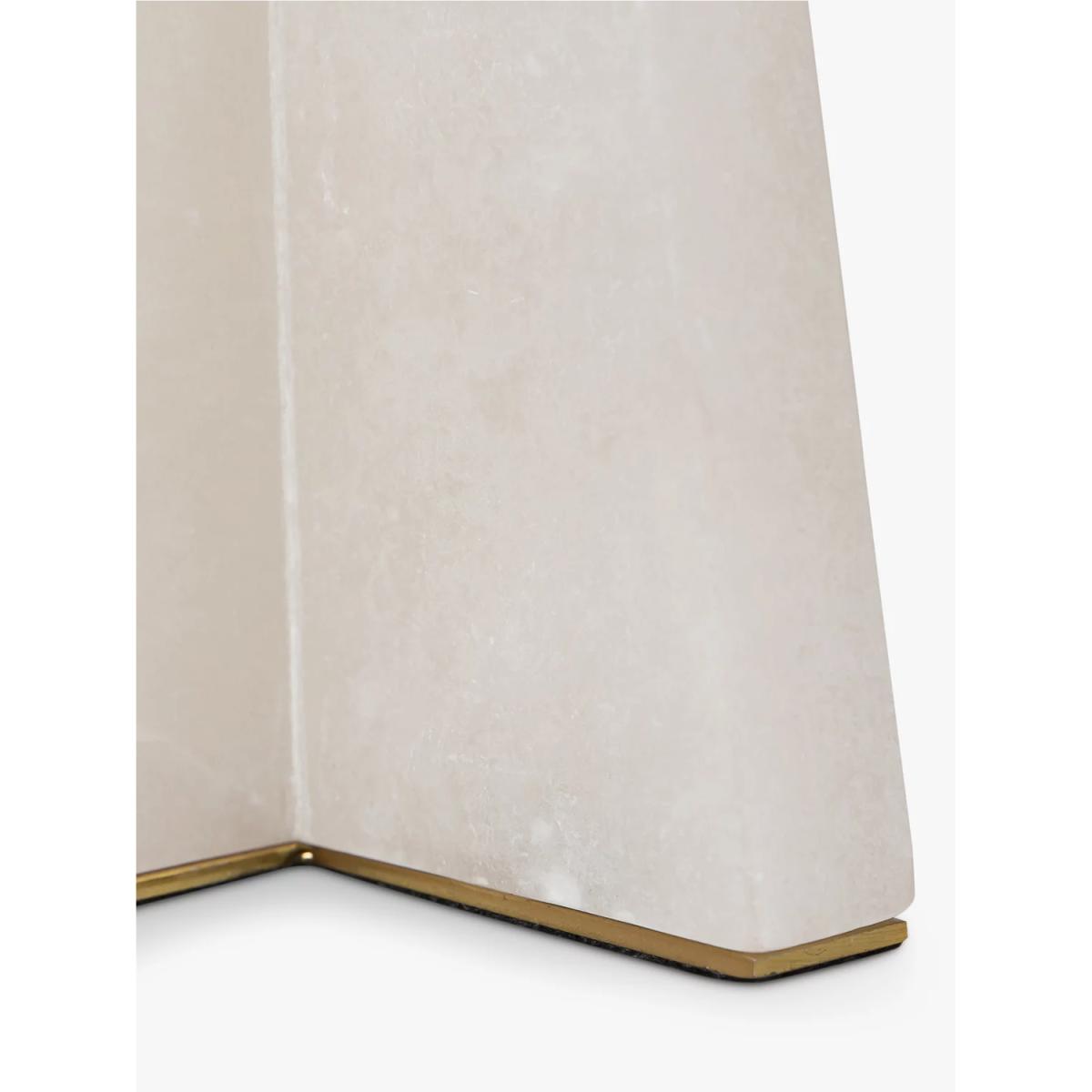 Pure White Lines Mosman Alabaster Table Lamp, White – image 4
