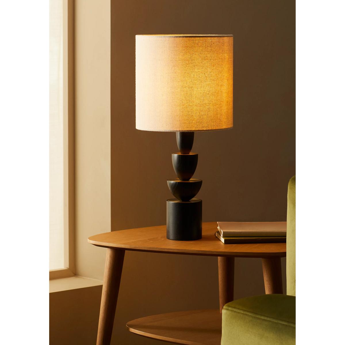 John Lewis Stacked Wooden Table Lamp – image 3