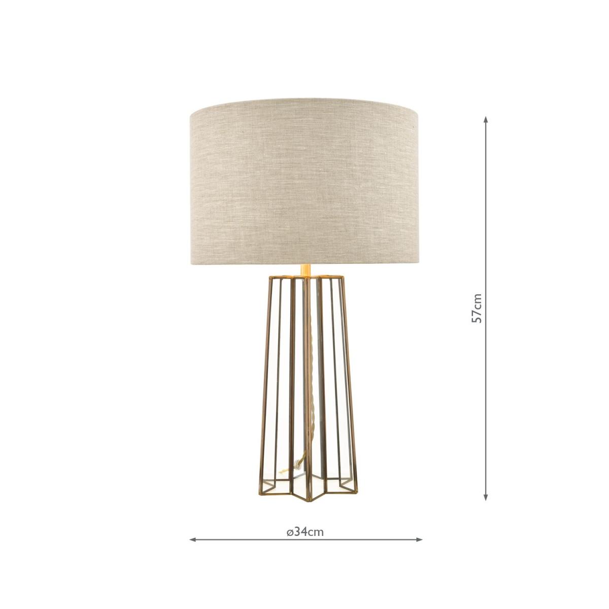 Laura Ashley Star Table Lamp, Brass – image 6