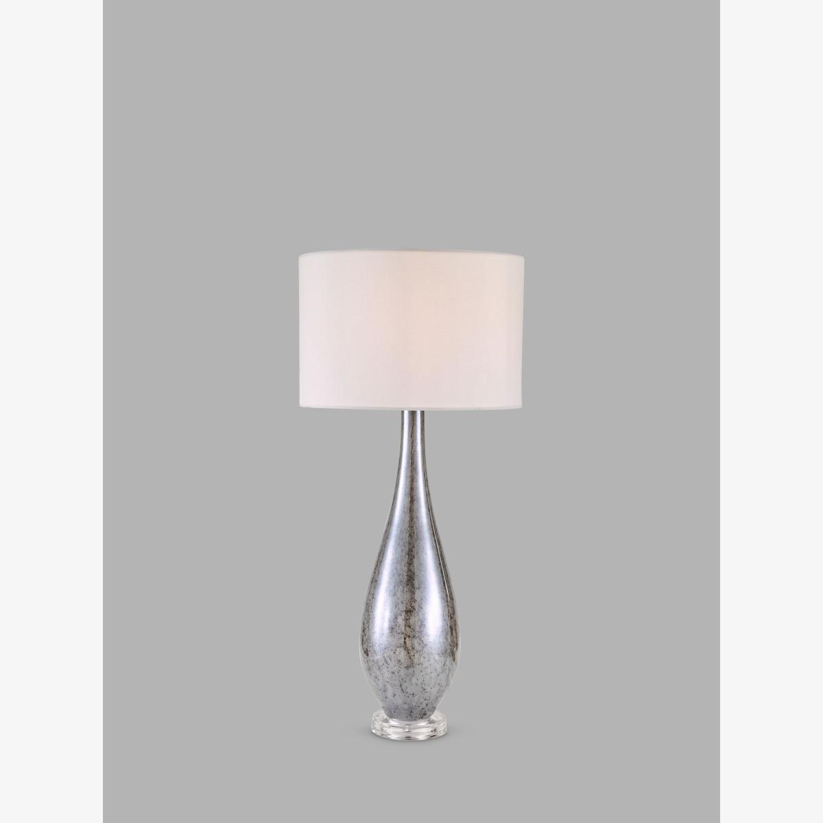 John Lewis Teardrop Glass Table Lamp, Grey – image 1