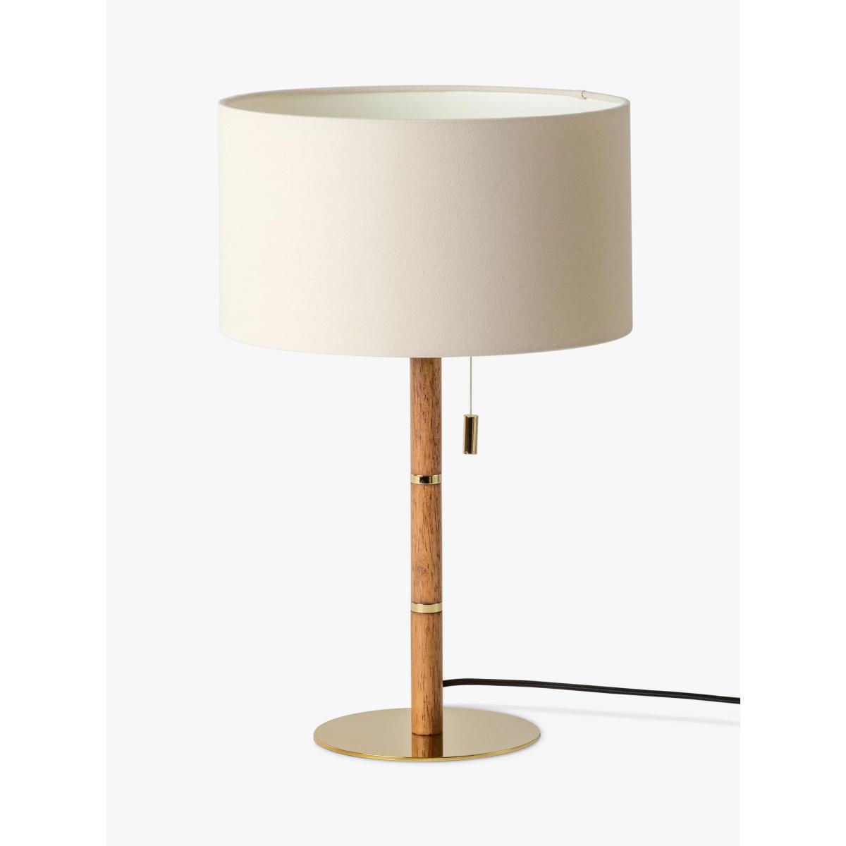 houseof Wood & Metal Disc Table Lamp, Brass – image 2