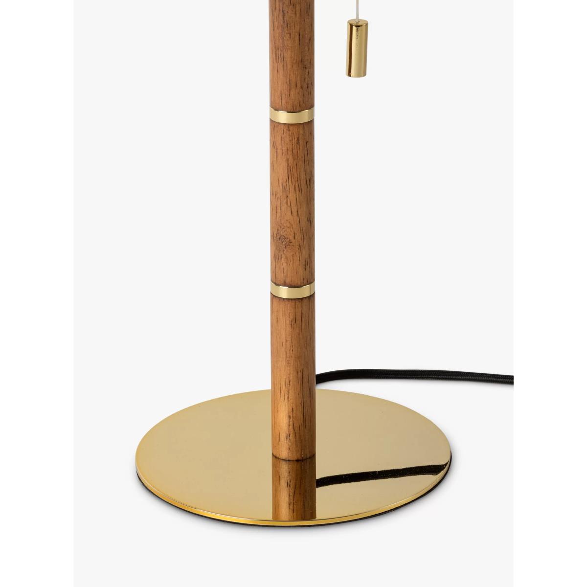 houseof Wood & Metal Disc Table Lamp, Brass – image 4