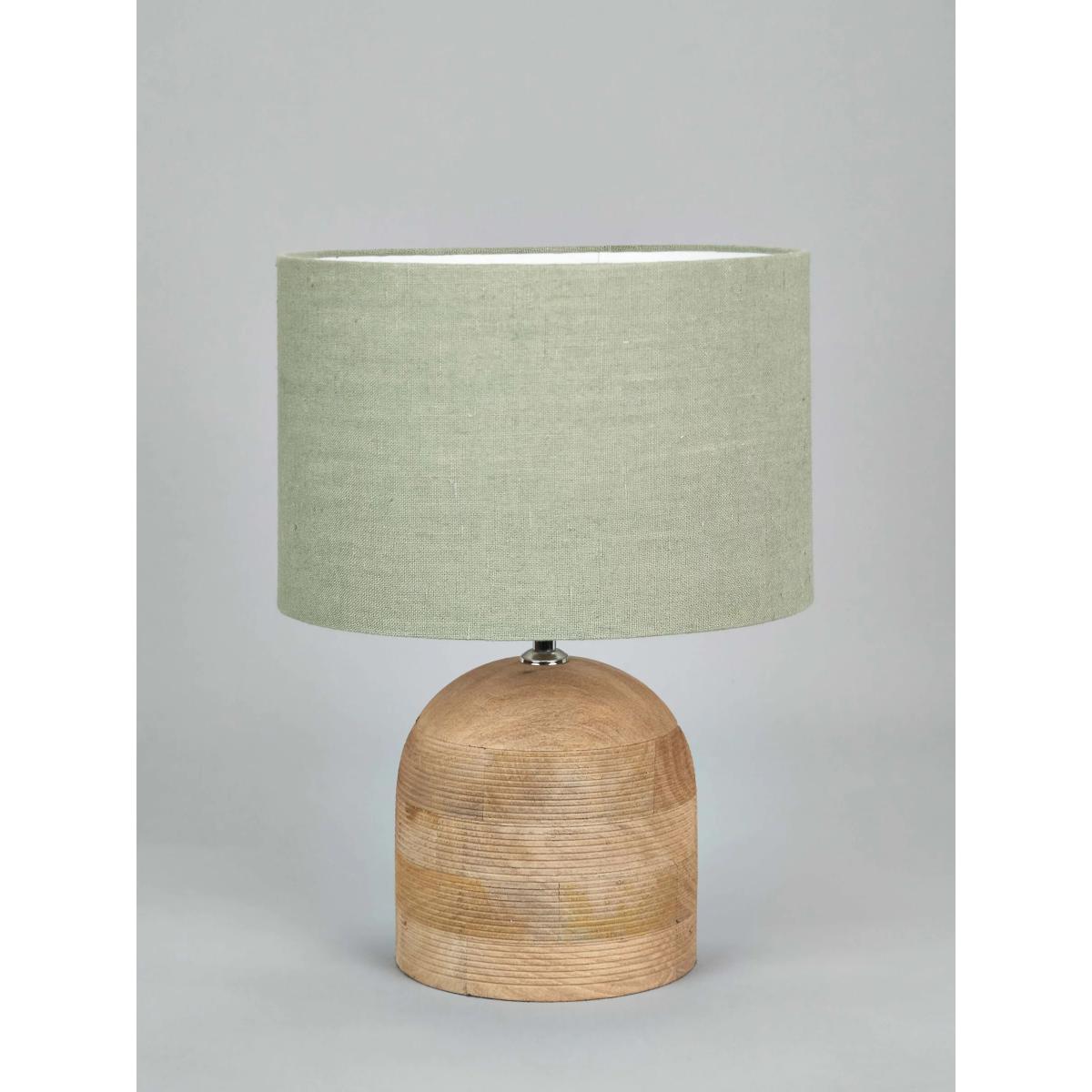 Pacific Lifestyle Nelu Wooden Dome Table Lamp, Natural – image 2