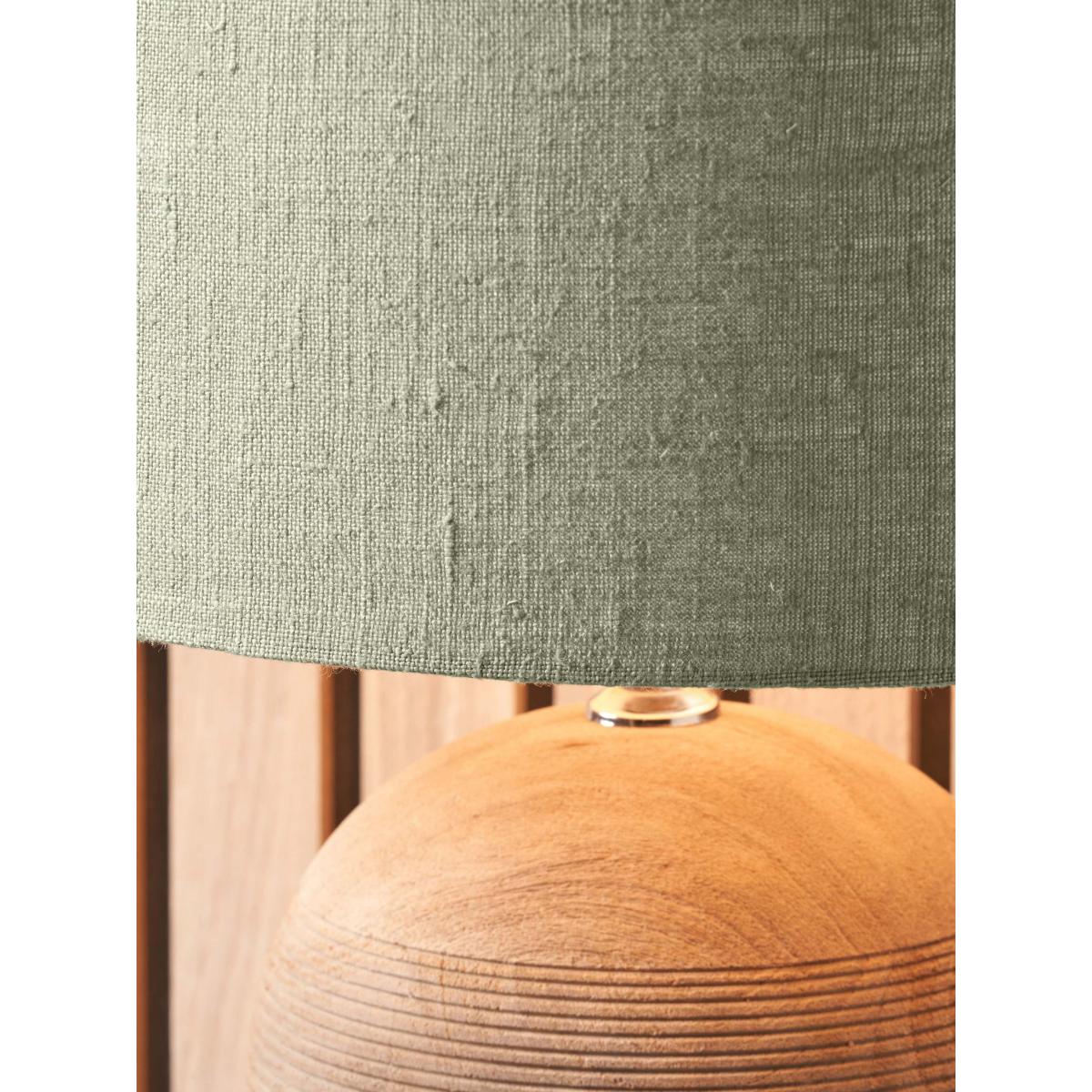 Pacific Lifestyle Nelu Wooden Dome Table Lamp, Natural – image 5