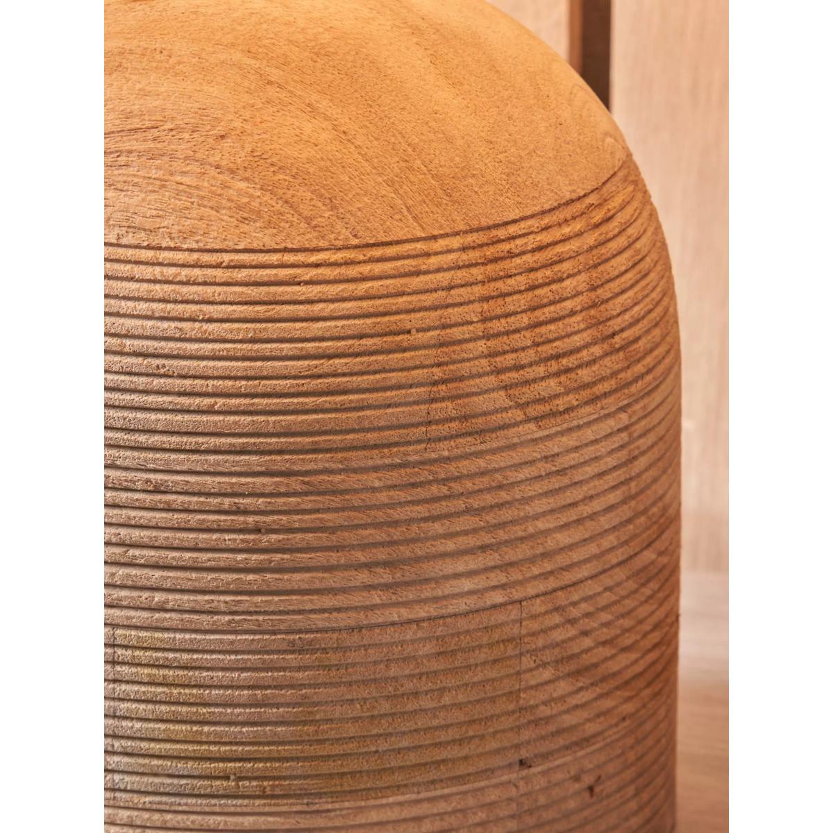 Pacific Lifestyle Nelu Wooden Dome Table Lamp, Natural – image 7