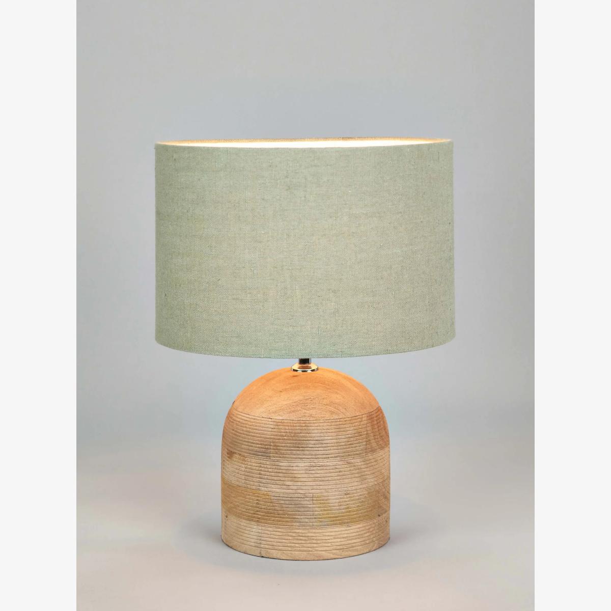 Pacific Lifestyle Nelu Wooden Dome Table Lamp, Natural – image 1