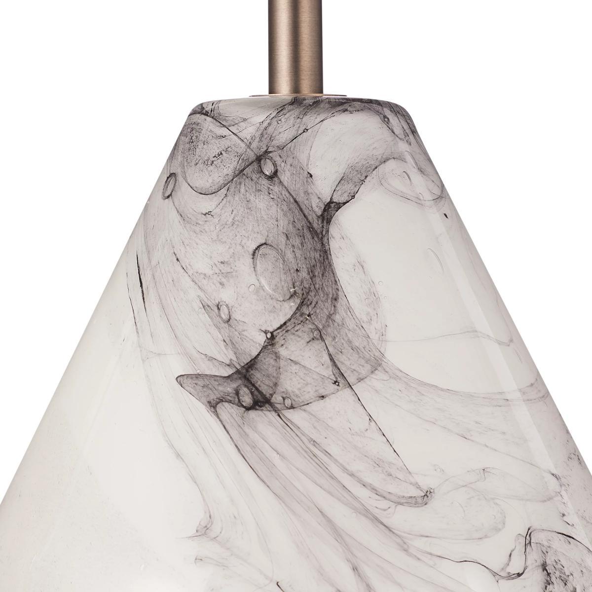 John Lewis & Partners Ada Dual Lit Glass Table Lamp, White/Grey – image 6