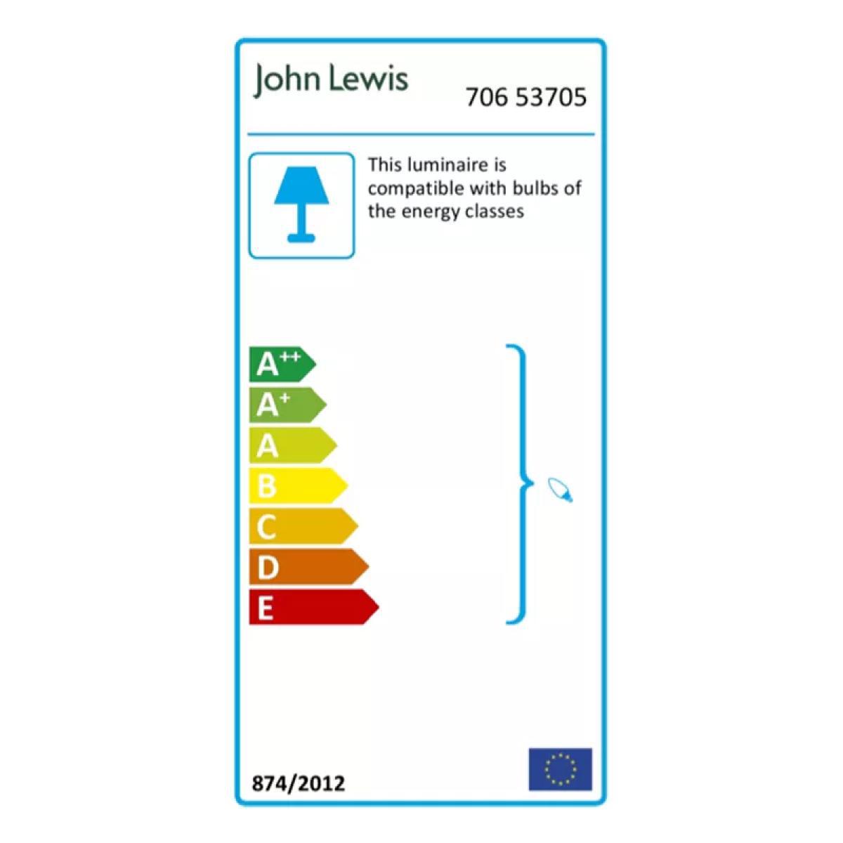 John Lewis & Partners Ada Dual Lit Glass Table Lamp, White/Grey – image 9