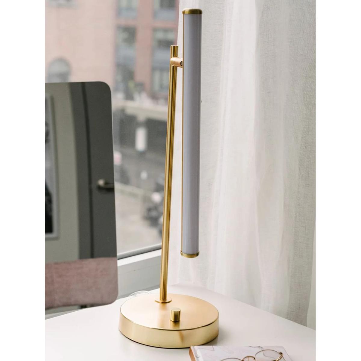 west elm Light Rods LED Table Lamp, Antique Brass – image 6