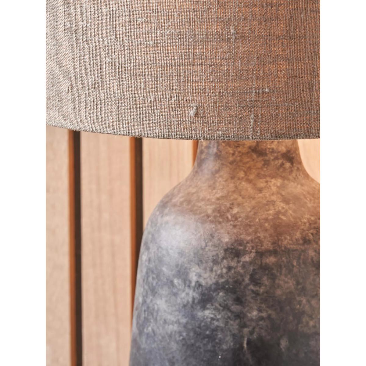 Pacific Lifestyle Vulcan Stoneware Table Lamp, Grey – image 4