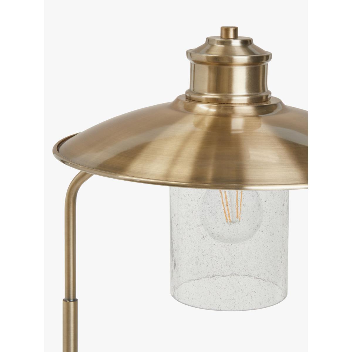 John Lewis Torrin Metal & Glass Table Lamp, Antique Brass – image 5