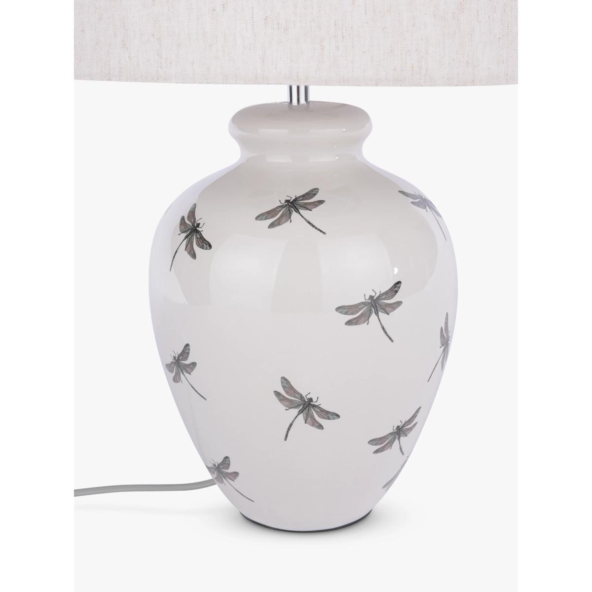 John Lewis & Partners Dragonfly Ceramic Table Lamp, Natural – image 3